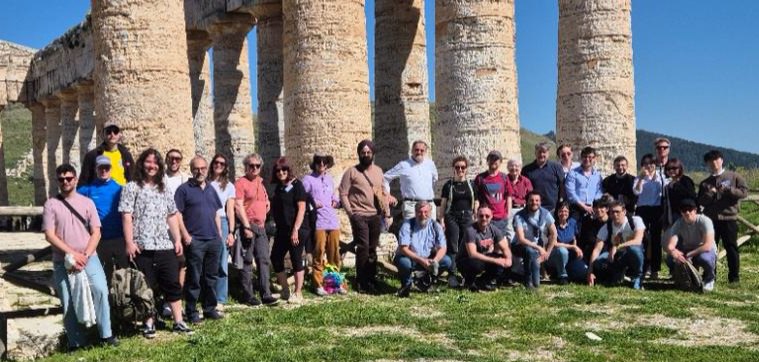 Group photo at the temple of Segesta, Erice workshop